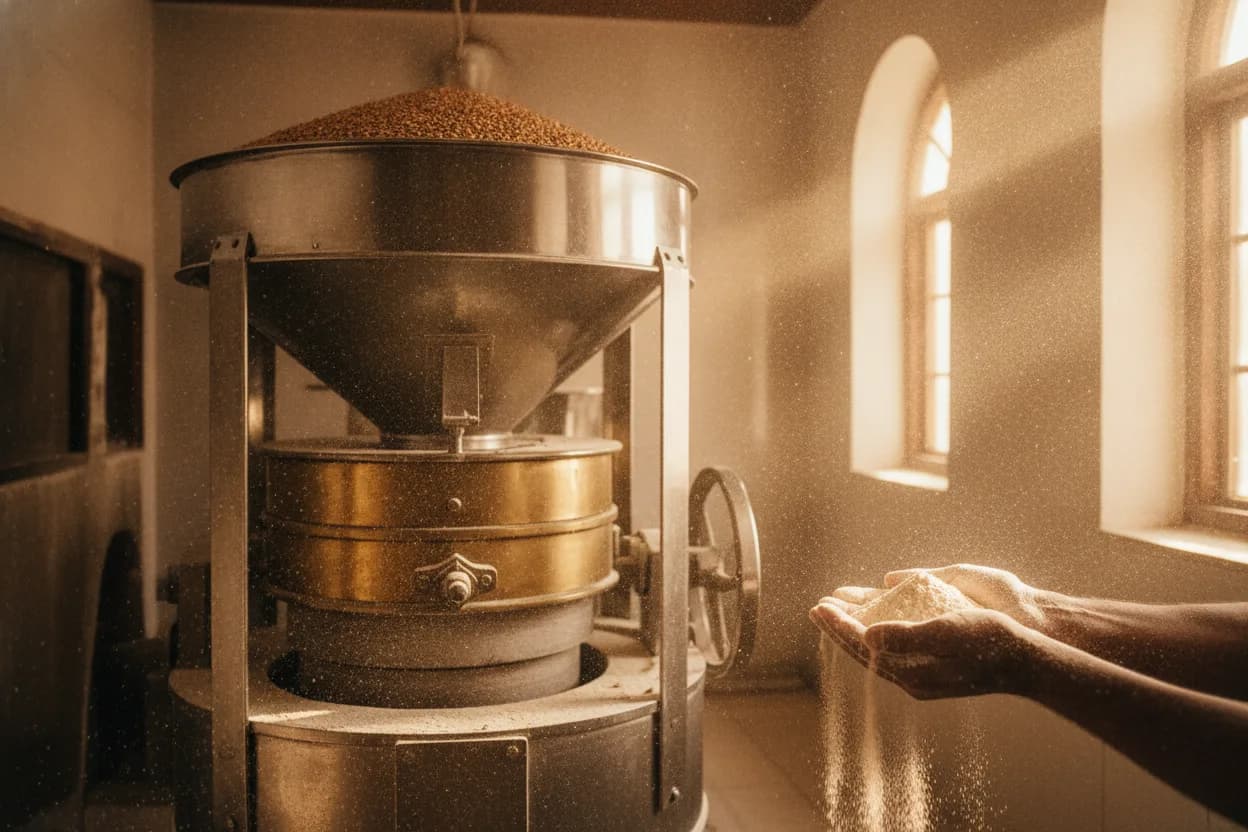 Inside the Kalyanin Foods mill in Amreli where Krishna Gold Atta is stone-ground